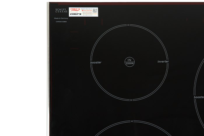 Bếp từ 3 vùng nấu lắp âm Chef's EH-IH555 Màu Đen