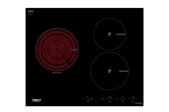 Bếp từ hồng ngoại 3 vùng nấu Chef's EH-MIX545N Màu Đen