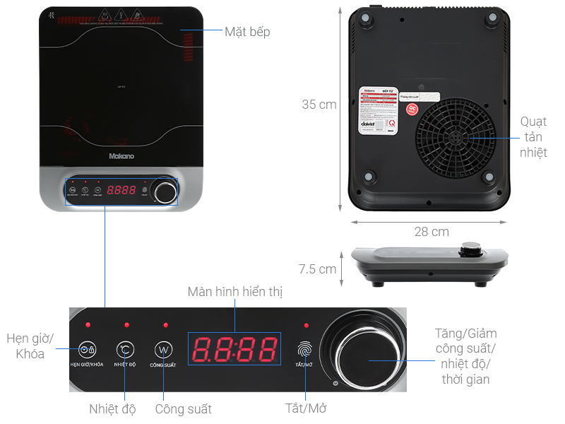 Bếp từ Makano MKT-100004