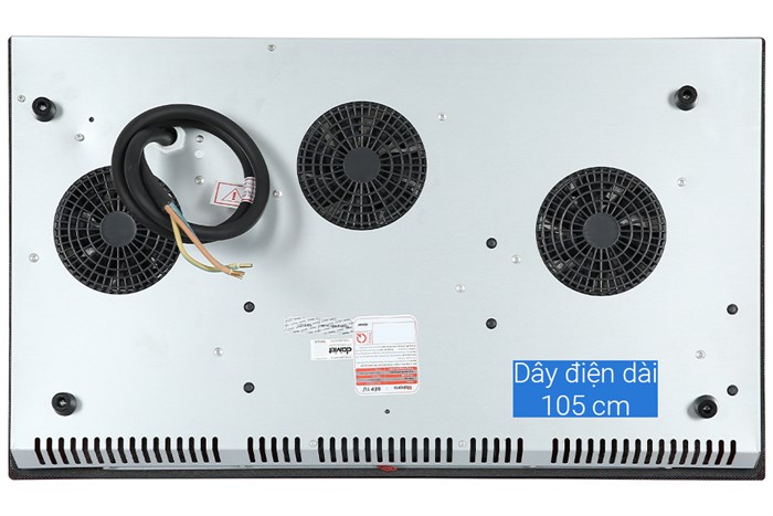 Bếp từ ba vùng nấu Makano MKT-300002 Màu Xám