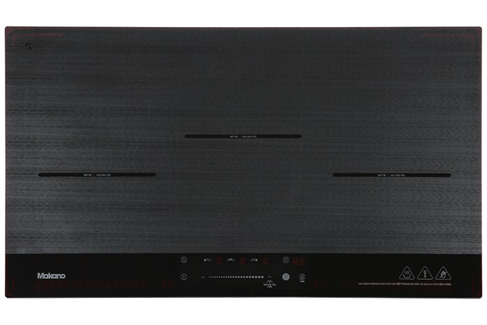 Bếp từ ba vùng nấu Makano MKT-300002 Màu Xám