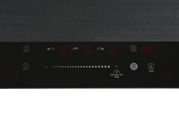 Bếp từ ba vùng nấu Makano MKT-300002 Màu Xám