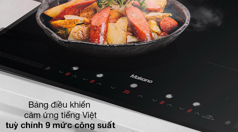 Bảng điều khiển - Bếp từ bốn vùng nấu Makano MKT-400001