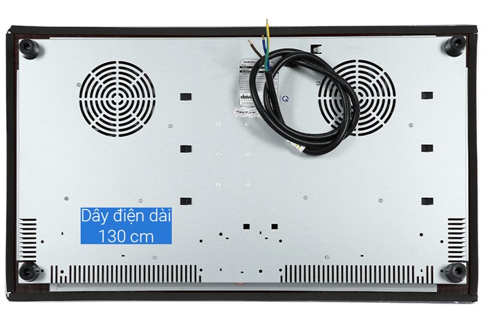Bếp từ đôi lắp âm Daikiosan DKT-200002 Màu Đen