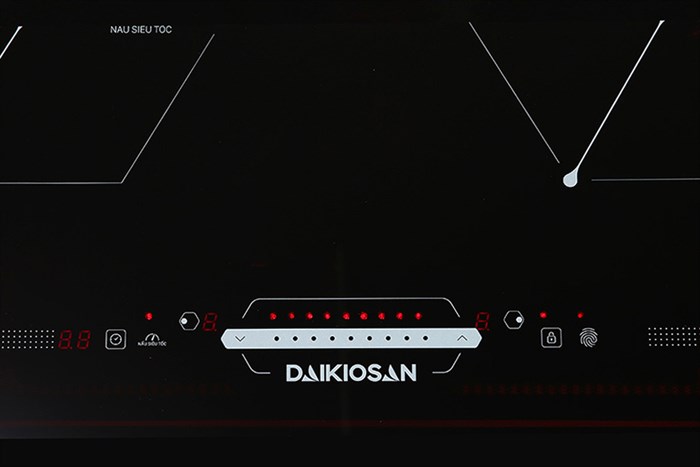 Bếp từ đôi lắp âm Daikiosan DKT-200002 Màu Đen
