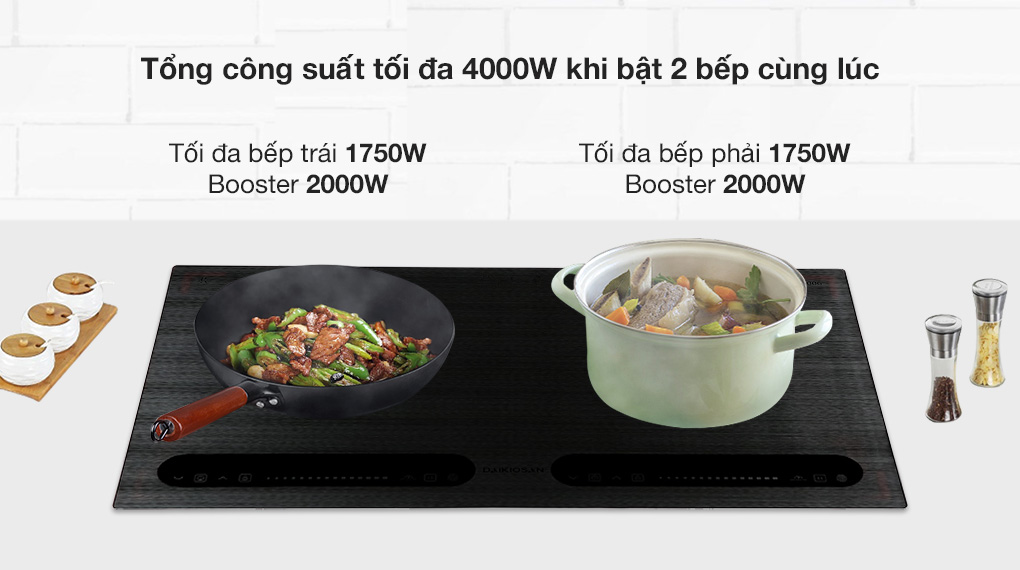 Bếp từ đôi lắp âm Daikiosan DKT-200006