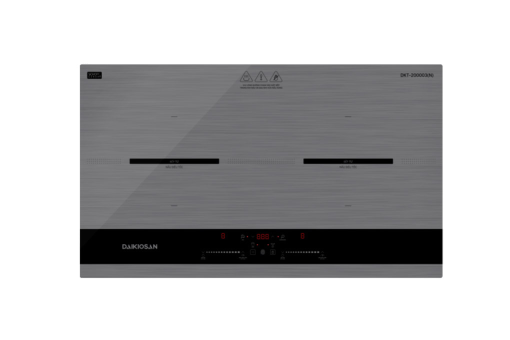 Bếp từ đôi lắp âm Daikiosan DKT-200003N Màu Xám