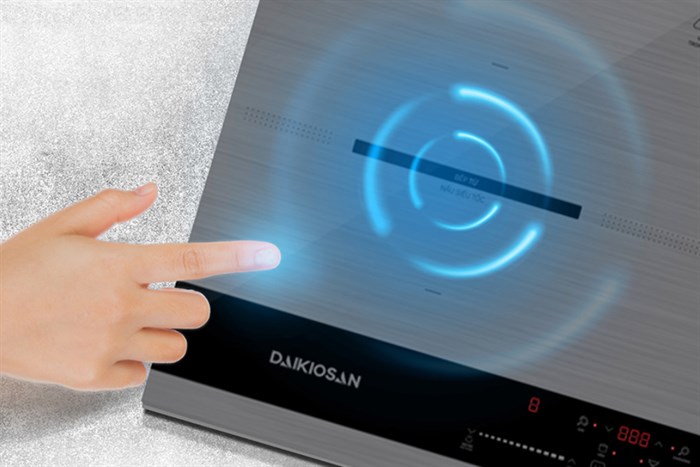 Bếp từ đôi lắp âm Daikiosan DKT-200003N Màu Xám