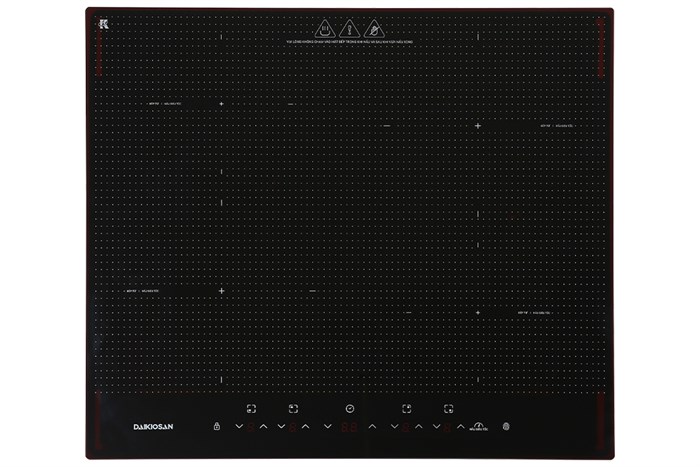 Bếp từ bốn vùng nấu lắp âm Daikiosan DKT-400001 Màu Đen