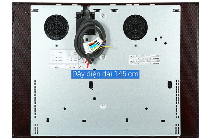 Bếp từ 3 vùng nấu lắp âm Smeg SI1M7733B (536.64.081) Màu Đen