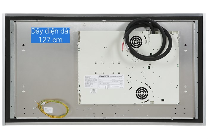 Bếp từ 3 vùng nấu lắp âm Chef's EH - IH536 Màu Đen