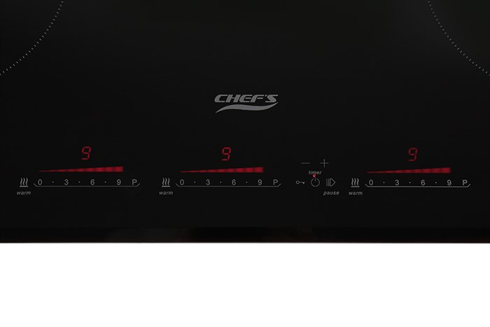 Bếp từ 3 vùng nấu lắp âm Chef's EH - IH536 Màu Đen