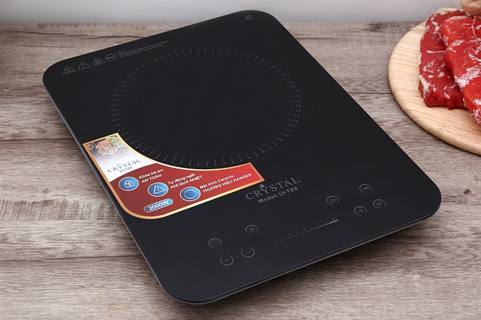 Bếp từ Crystal LY-T39 Màu Đen