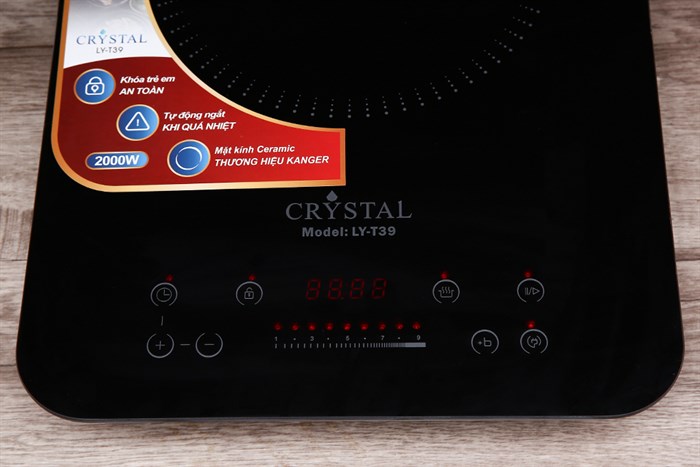 Bếp từ Crystal LY-T39 Màu Đen