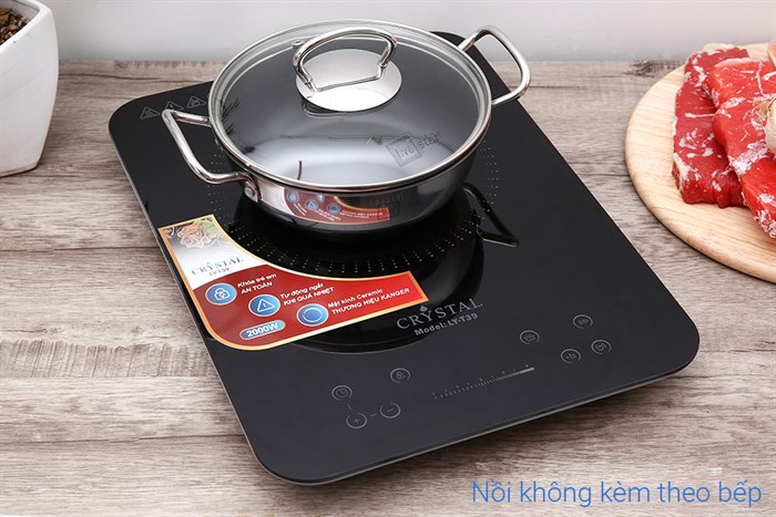 Bếp từ Crystal LY-T39 Màu Đen