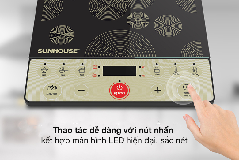 Bảng điều khiển - Bếp từ Sunhouse SHD6162