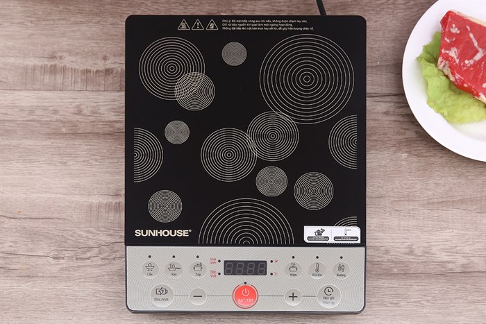 Bếp từ đơn Sunhouse SHD6162 2000W Màu Đen