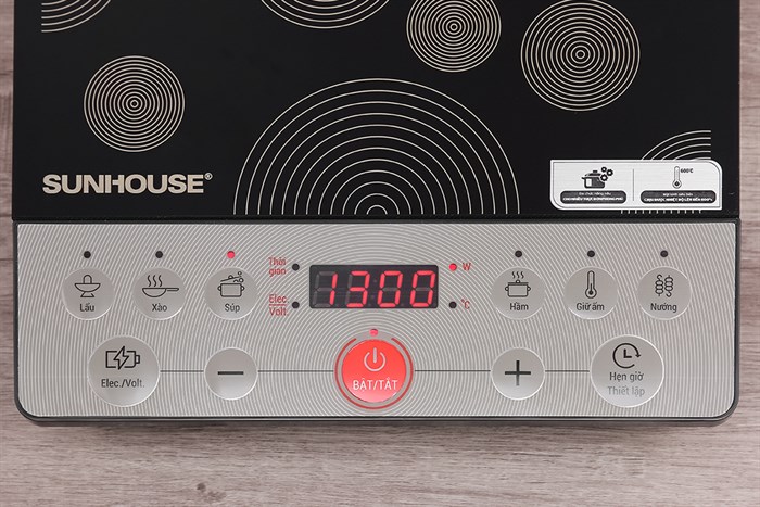 Bếp từ đơn Sunhouse SHD6162 2000W Màu Đen