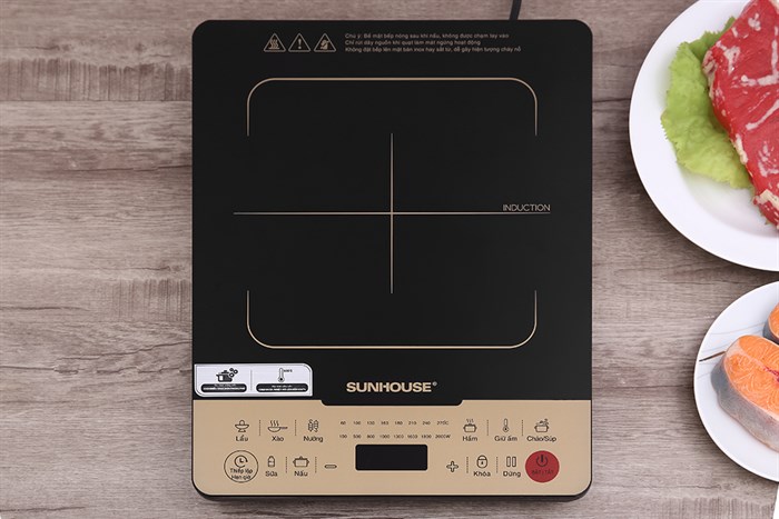 Bếp từ đơn Sunhouse SHD6867 2000W Màu Đen