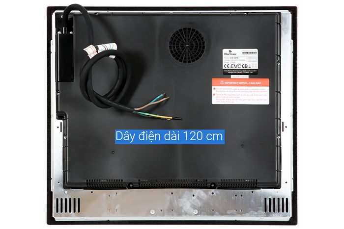 Bếp từ 3 vùng nấu lắp âm BlueStone ICB-6845 Màu Đen