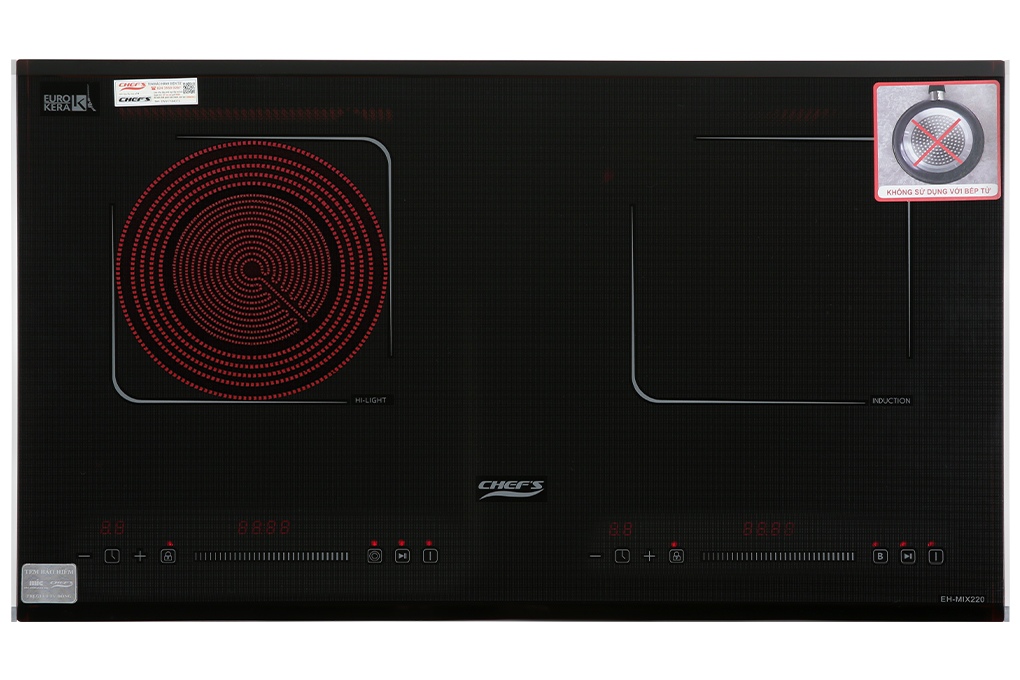 Bếp từ hồng ngoại lắp âm Chef's EH-MIX220 Màu Đen