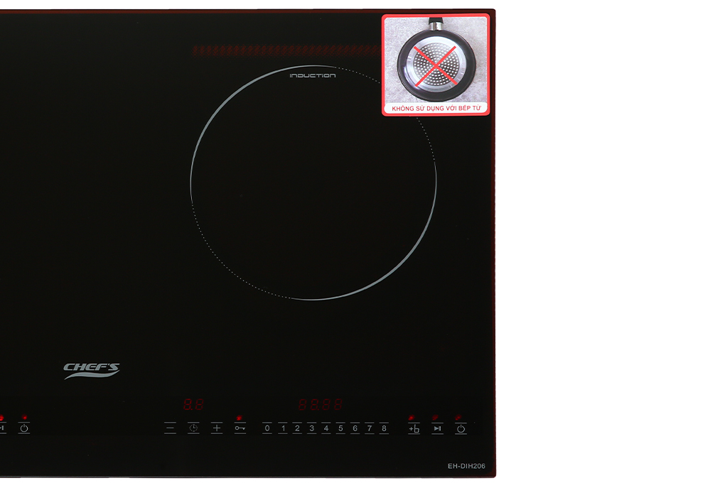 Bếp từ đôi lắp âm Chef's EH-DIH206 - 6