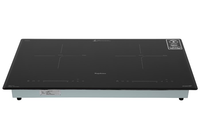 Bếp từ đôi lắp âm Nagakawa NK2C08MS Màu Đen