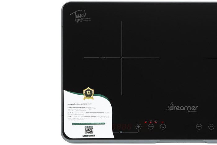 Bếp từ đôi Dreamer DKA-DIC135G 3500W Màu Xám