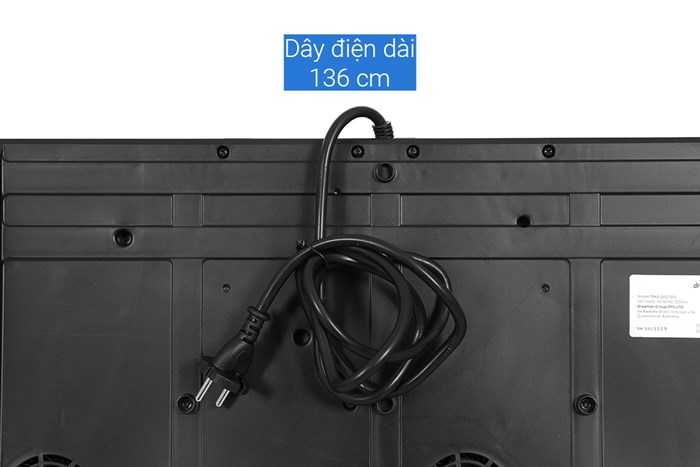 Bếp từ đôi Dreamer DKA-DIC135G 3500W Màu Xám