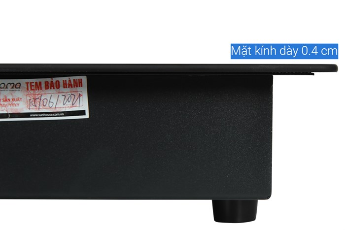 Bếp từ đôi lắp âm Sunhouse Mama MMB9301 Màu Đen