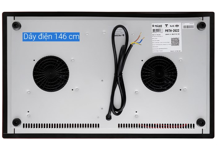 Bếp từ đôi lắp âm Pramie PRTH-2022 Màu Đen