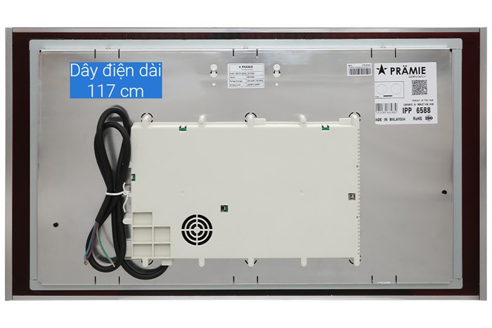 Bếp từ đôi lắp âm Pramie IPP6588 Màu Đen