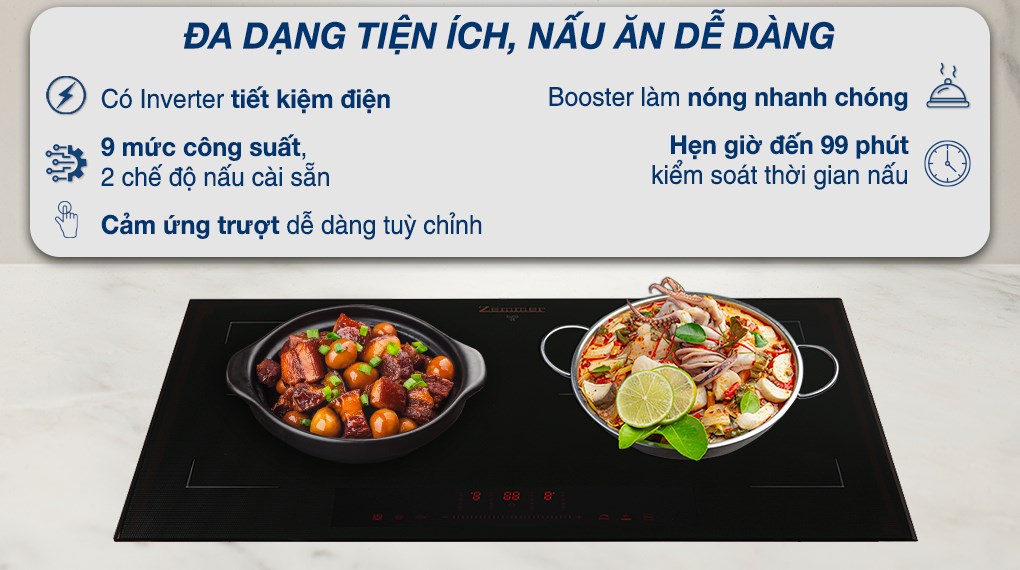Bếp từ đôi lắp âm Zemmer IHZ752PROX