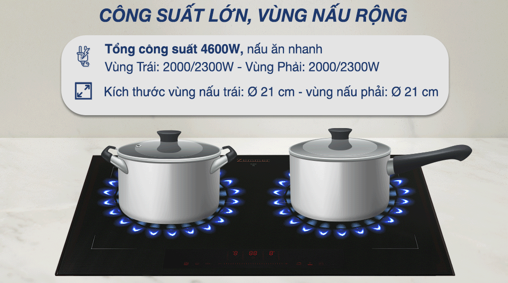 Bếp từ đôi lắp âm Zemmer IHZ752PROX