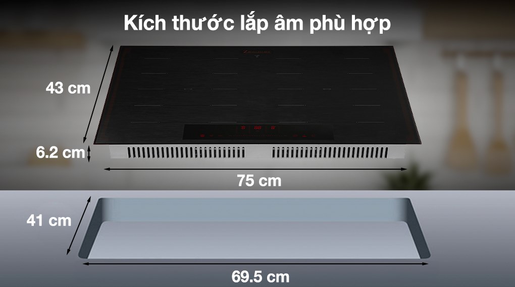 Bếp từ đôi lắp âm Zemmer IHZ752MG