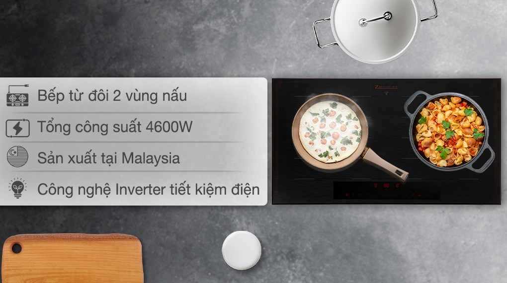 Bếp từ đôi lắp âm Zemmer IHZ752MG