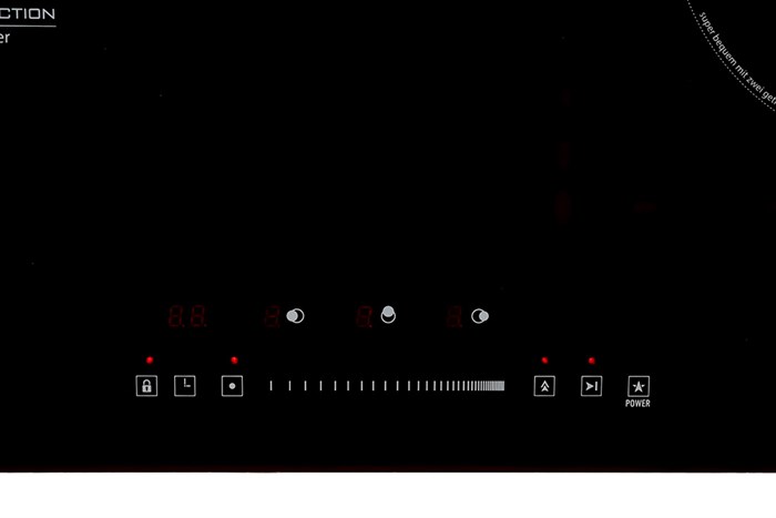 Bếp từ hồng ngoại 3 vùng nấu âm Pramie PRTH-3201 5000W Màu Đen