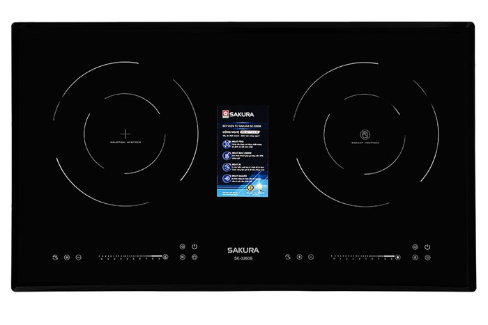 Bếp từ hồng ngoại âm Sakura SE-3260B 4700W Màu Đen