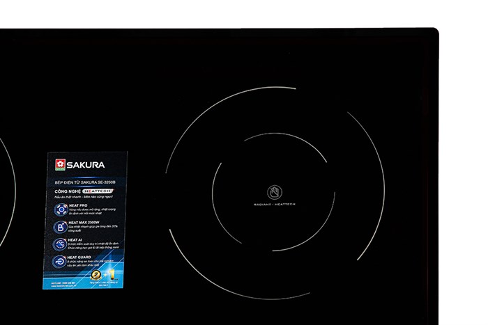 Bếp từ hồng ngoại âm Sakura SE-3260B 4700W Màu Đen