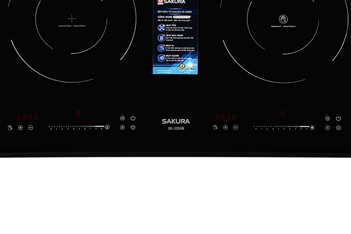 Bếp từ hồng ngoại âm Sakura SE-3260B 4700W Màu Đen