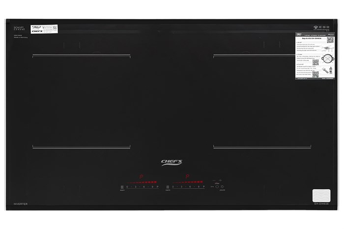 Bếp từ đôi lắp âm Chef's EH - DIH836 Màu Đen