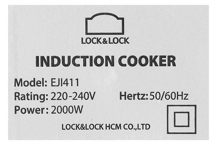 Bếp từ Lock&Lock EJI411 Màu Đen