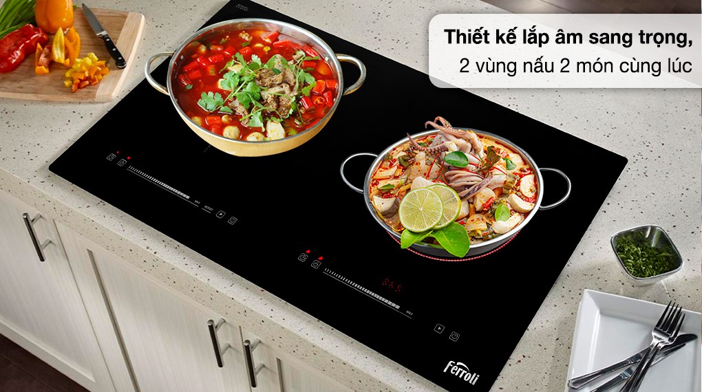 Bếp từ hồng ngoại âm Ferroli IC4200DD 4200W