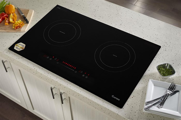 Bếp từ đôi lắp âm Rapido RI4000DS Màu Đen