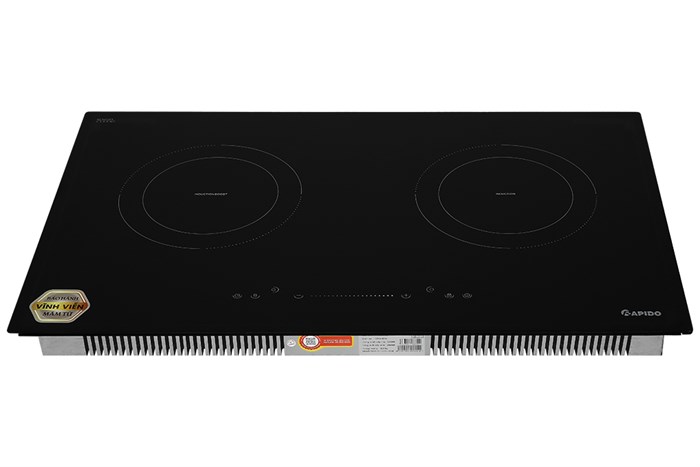 Bếp từ đôi lắp âm Rapido RI4000DS Màu Đen