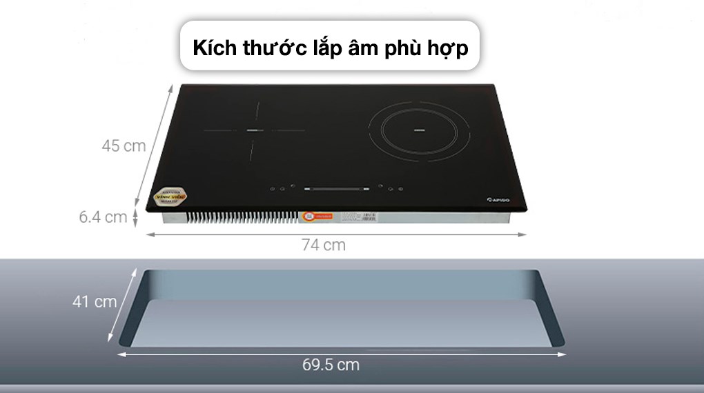 Bếp từ hồng ngoại âm Rapido RC4200DS 4400W