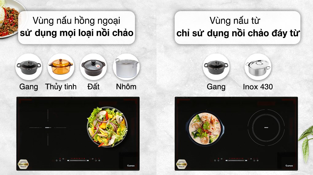 Bếp từ hồng ngoại âm Rapido RC4200DS 4400W