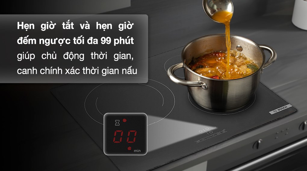 Bếp từ 3 vùng nấu lắp âm Bosch PUJ61RBB5E