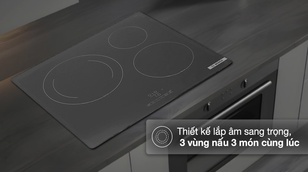 Bếp từ 3 vùng nấu lắp âm Bosch PUJ61RBB5E