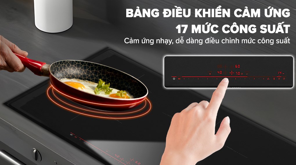 Bếp từ 4 vùng nấu lắp âm Bosch PIE875DC1E